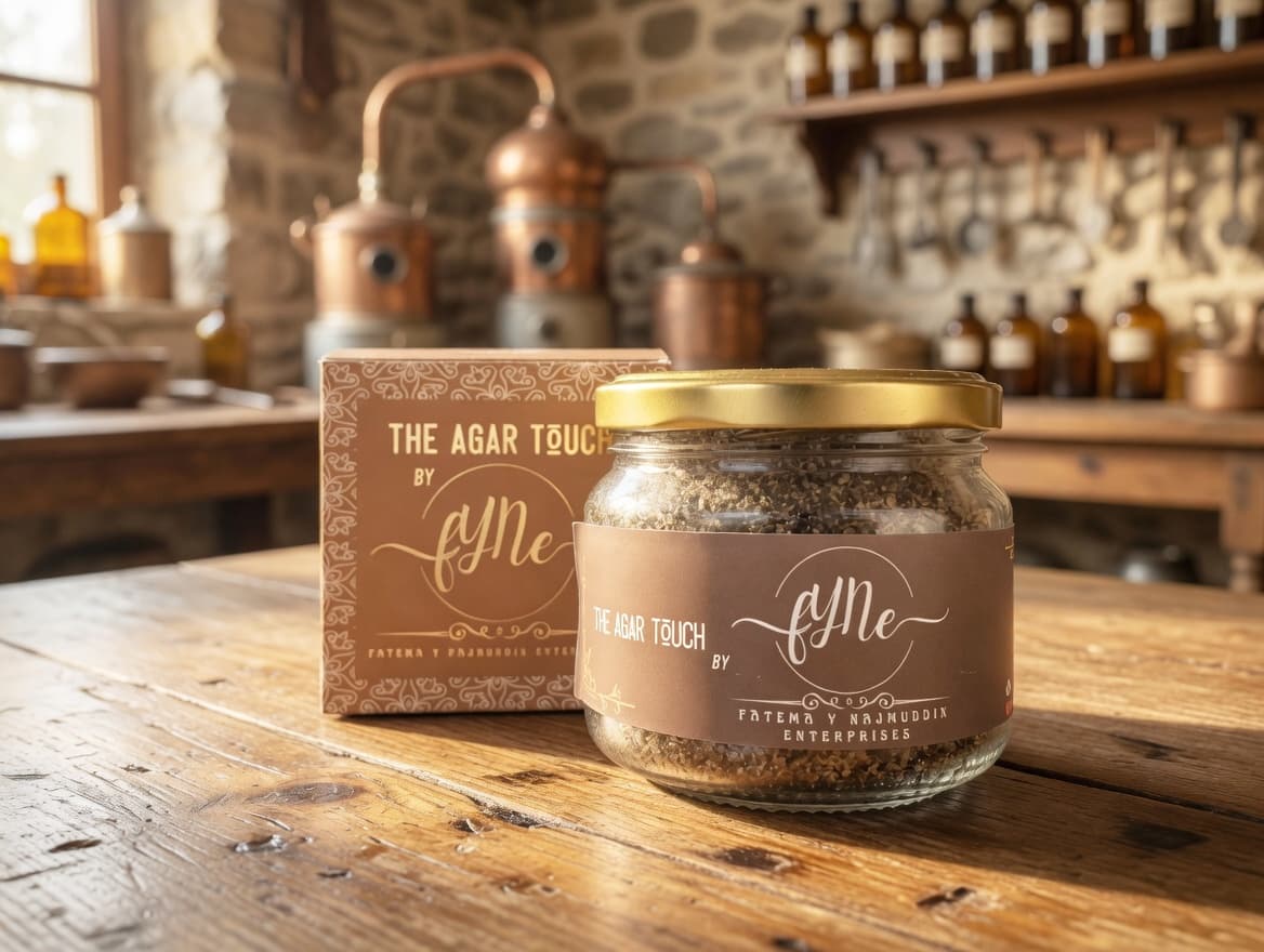 The Agar Touch by fYNe | Premium Indian & Yemeni Bukhoor in Eco-Friendly Glass